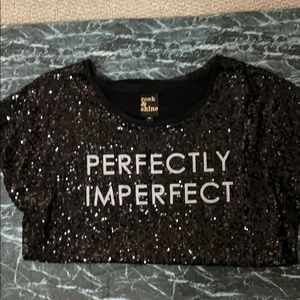 Sequin Slogan Tee